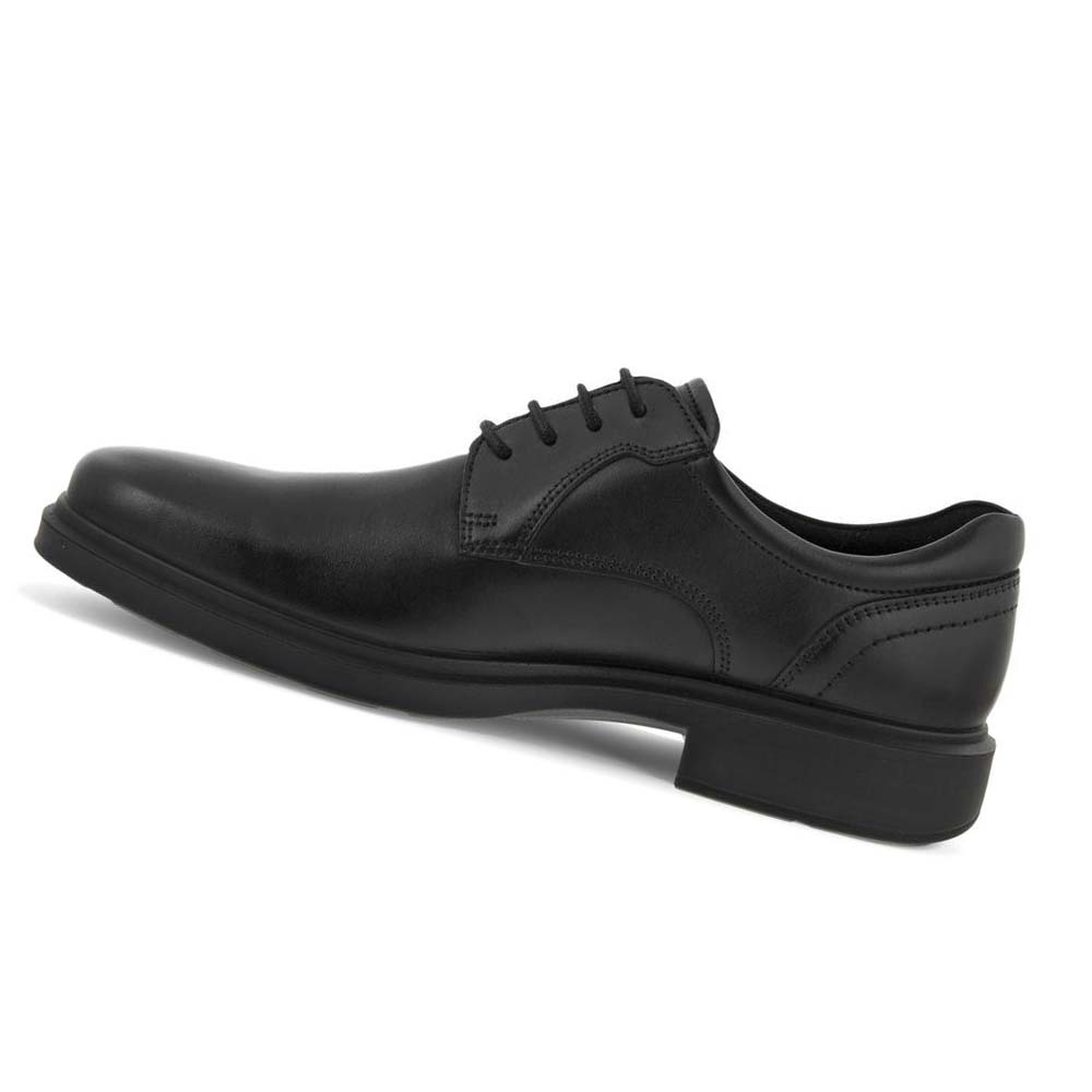 Férfi Ecco Helsinki 2.0 Plain Toe Tie Ruha Cipő Fekete | HU 516JPQ